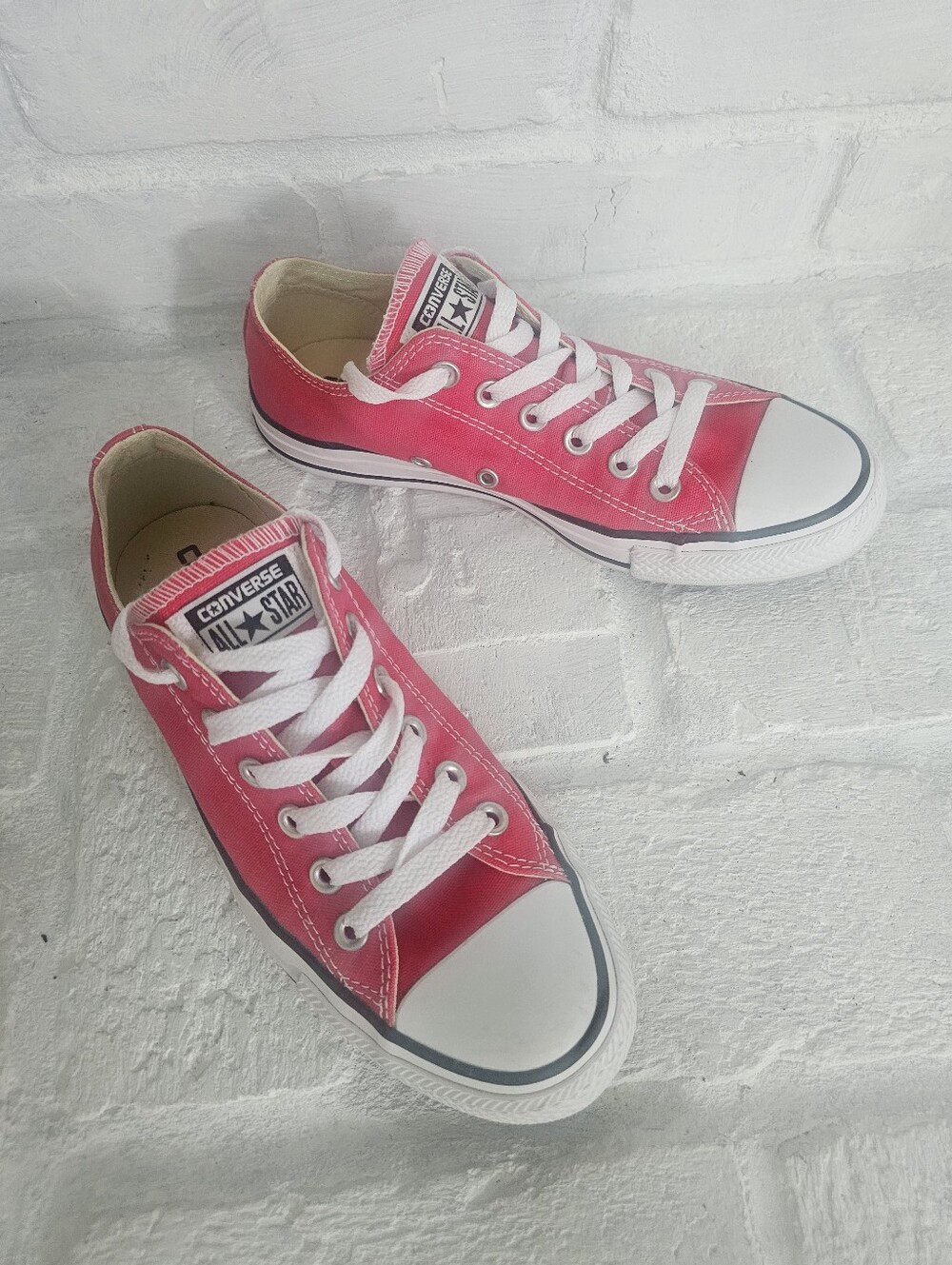 Converse Low Top Sneakers - Bright Pink Size 7
